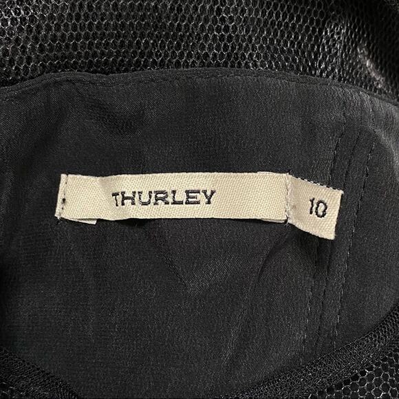 Thurley Empire Secret Garden Silk Cold Shoulder Jumpsuit in Black Size 10/US 6 - Picture 5 of 9